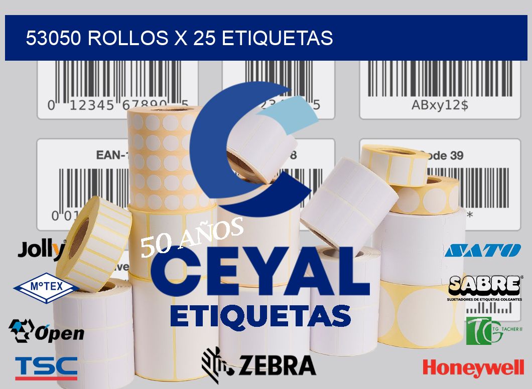 53050 Rollos x 25 etiquetas