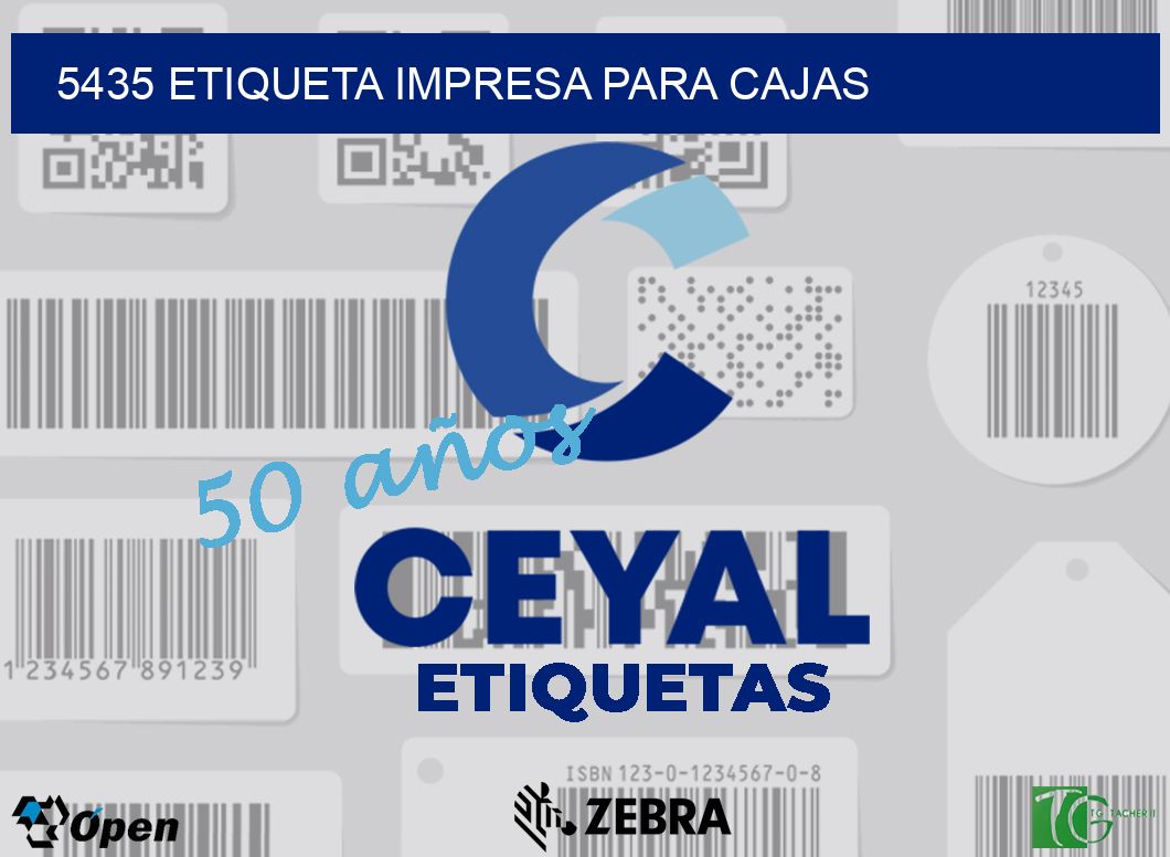 5435 ETIQUETA IMPRESA PARA CAJAS