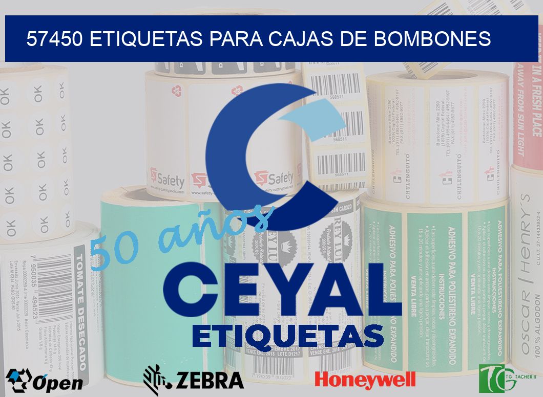 57450 ETIQUETAS PARA CAJAS DE BOMBONES