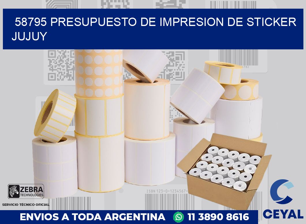 58795 PRESUPUESTO DE IMPRESION DE STICKER JUJUY