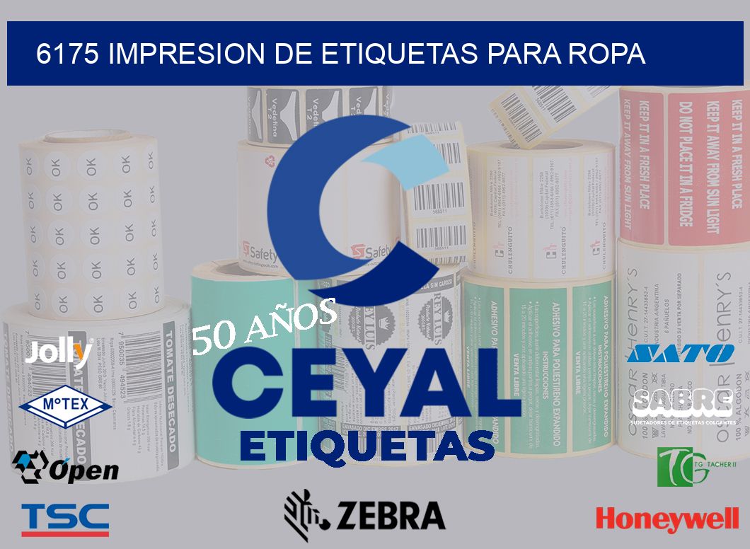 6175 IMPRESION DE ETIQUETAS PARA ROPA