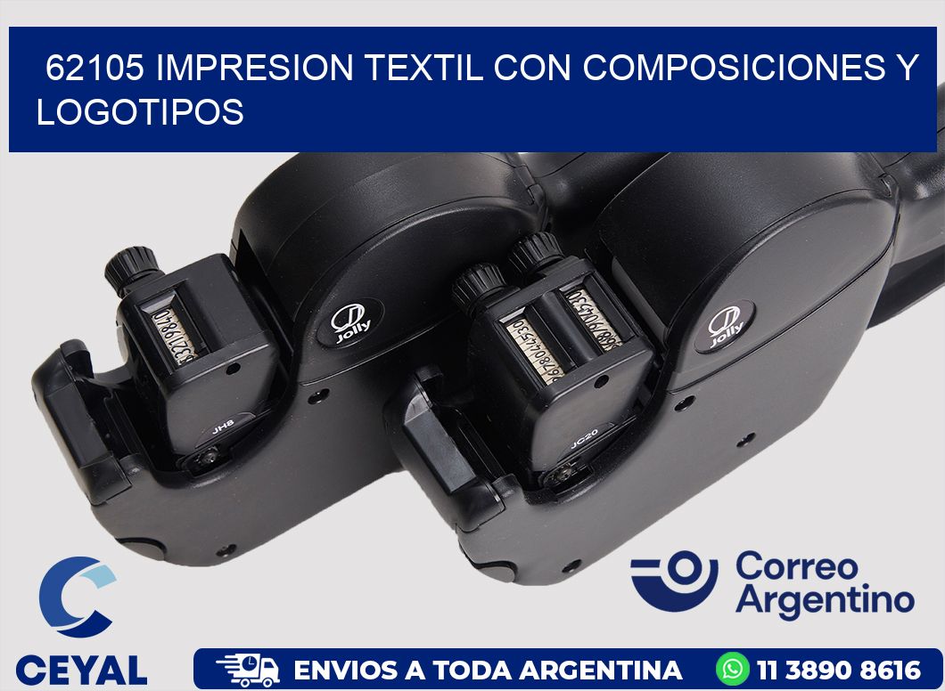 62105 IMPRESION TEXTIL CON COMPOSICIONES Y LOGOTIPOS
