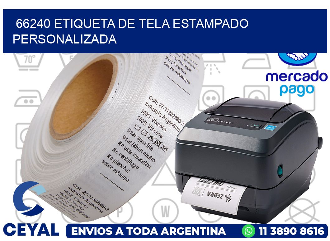 66240 ETIQUETA DE TELA ESTAMPADO PERSONALIZADA