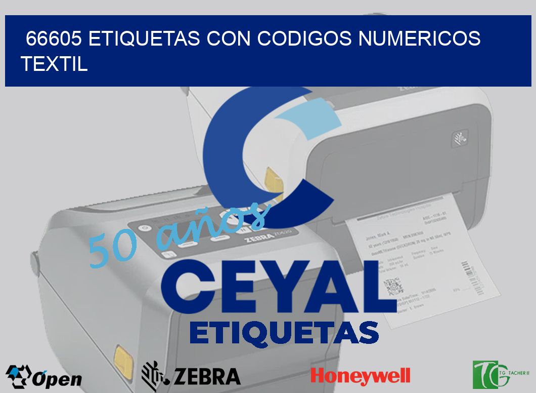 66605 ETIQUETAS CON CODIGOS NUMERICOS TEXTIL