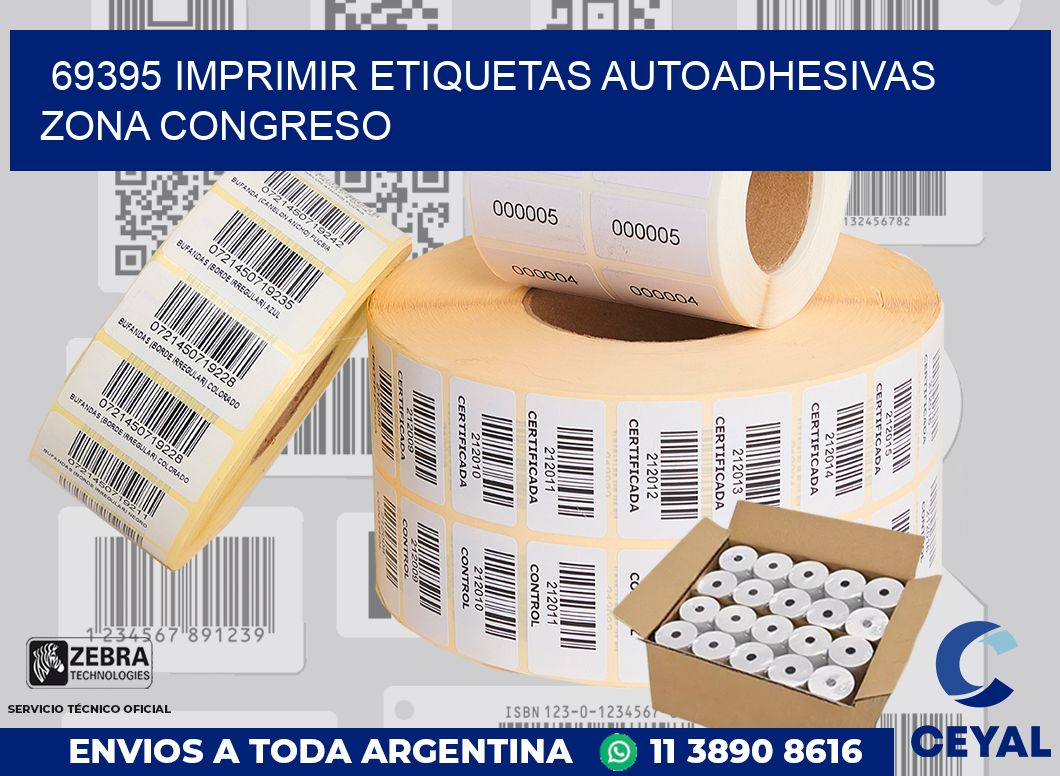 69395 IMPRIMIR ETIQUETAS AUTOADHESIVAS ZONA CONGRESO