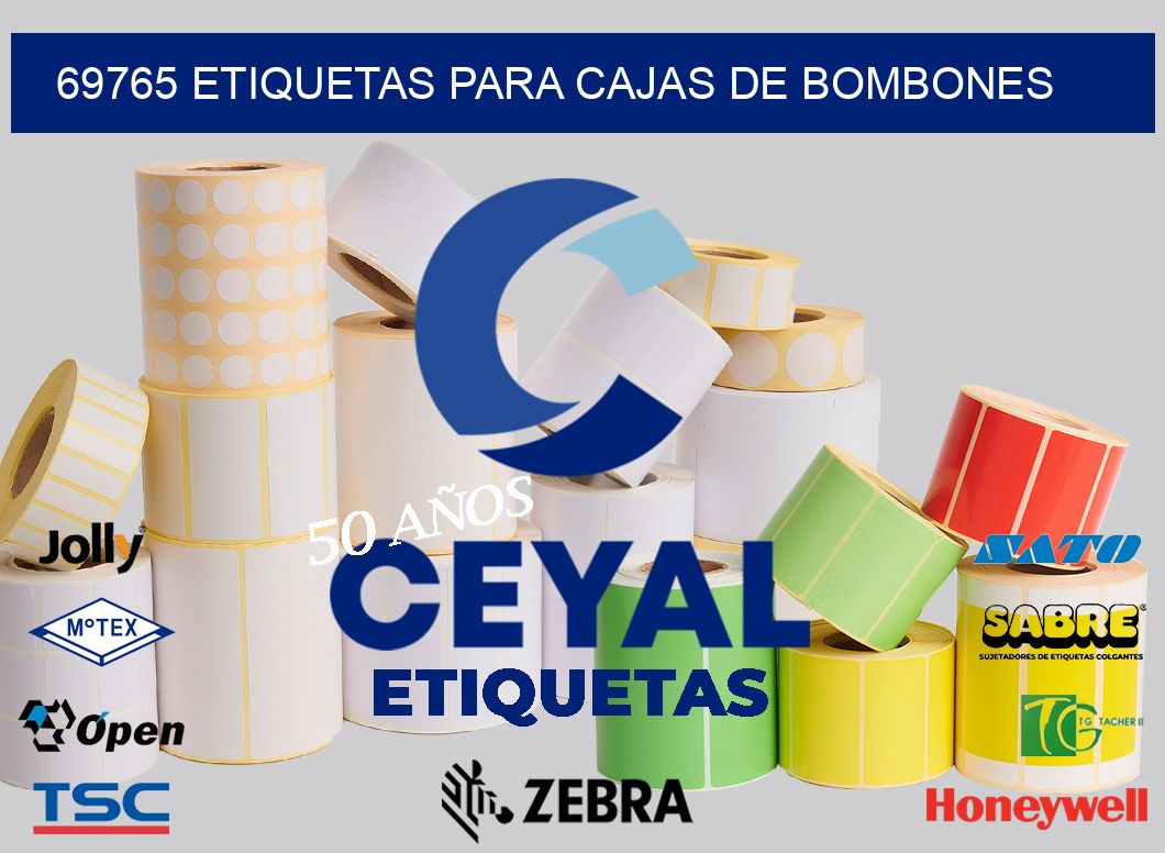 69765 ETIQUETAS PARA CAJAS DE BOMBONES