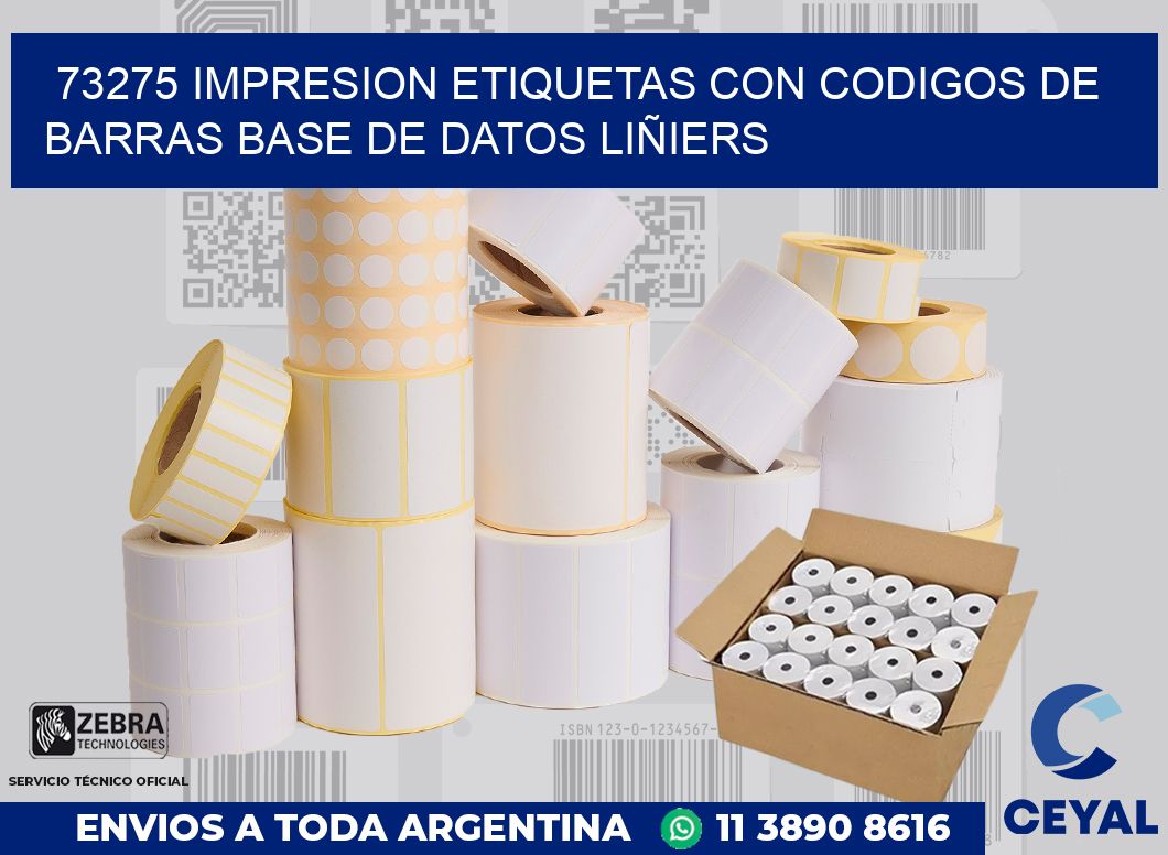 73275 IMPRESION ETIQUETAS CON CODIGOS DE BARRAS BASE DE DATOS LIÑIERS