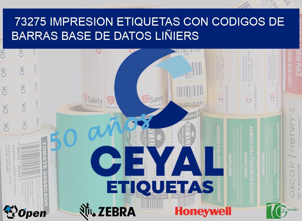 73275 IMPRESION ETIQUETAS CON CODIGOS DE BARRAS BASE DE DATOS LIÑIERS