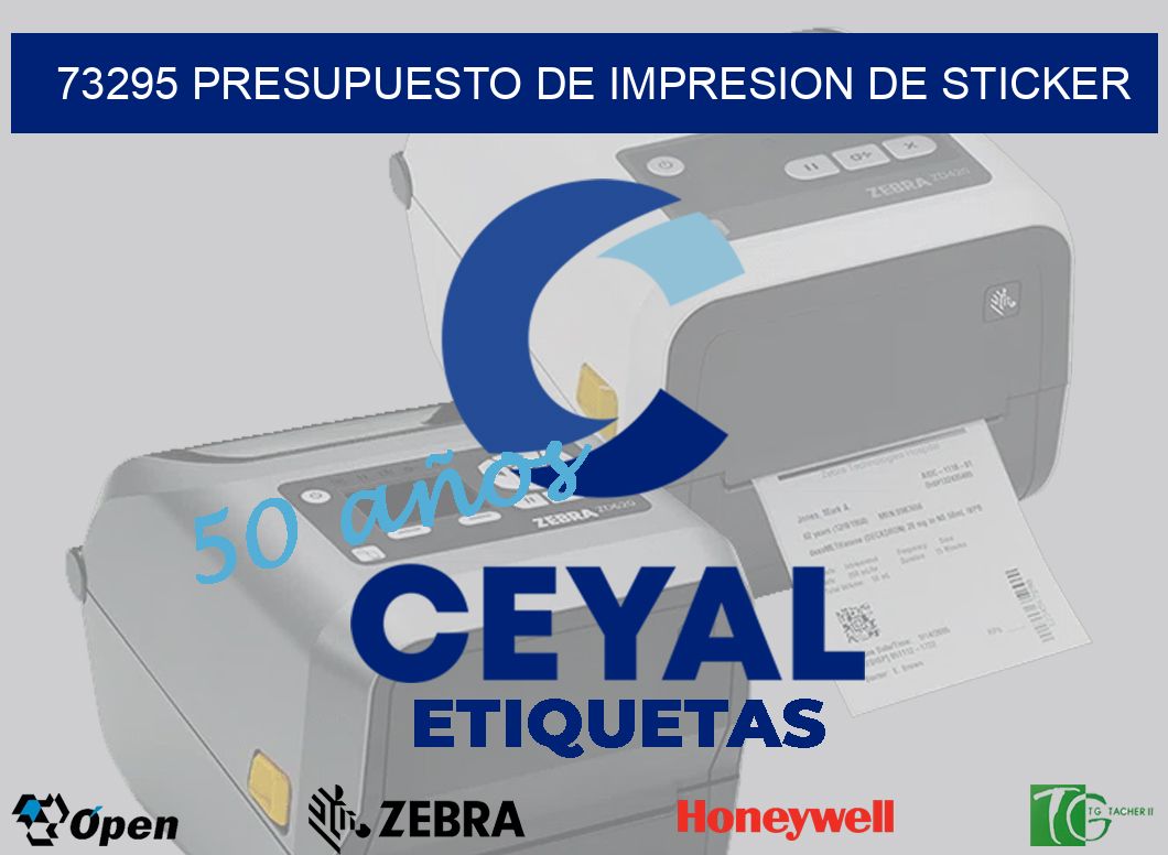 73295 PRESUPUESTO DE IMPRESION DE STICKER
