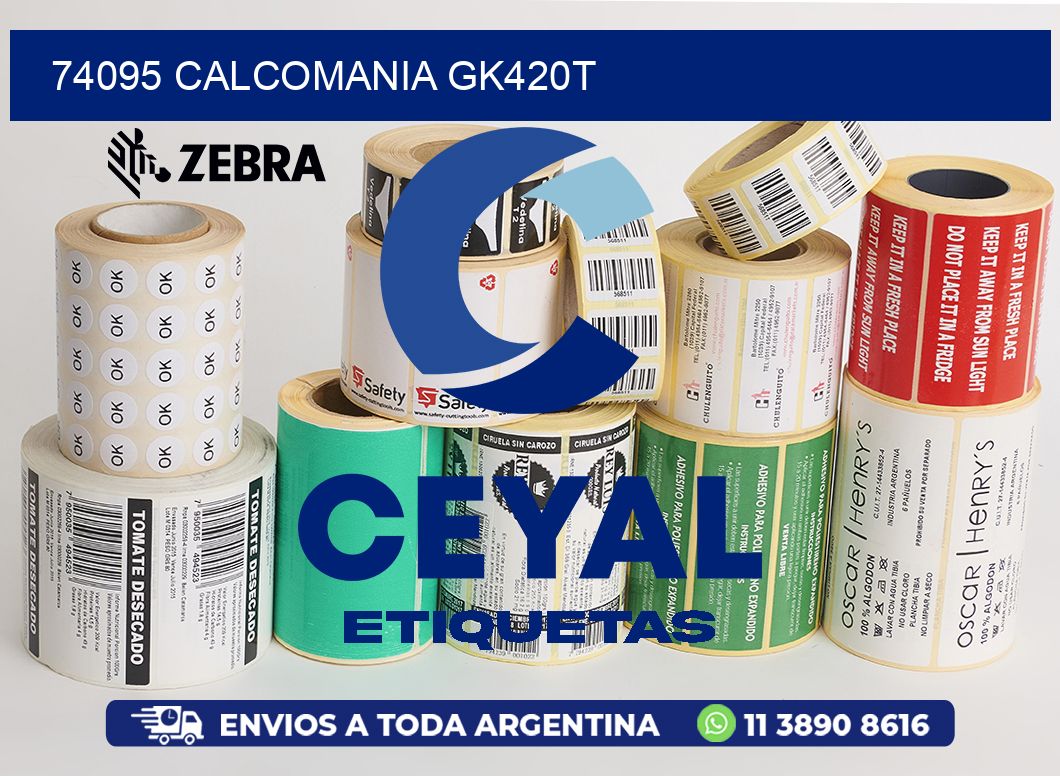 74095 CALCOMANIA GK420T