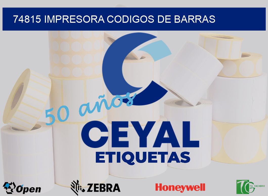 74815 impresora codigos de barras