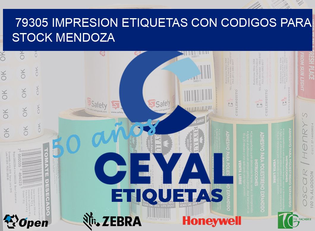 79305 IMPRESION ETIQUETAS CON CODIGOS PARA STOCK MENDOZA