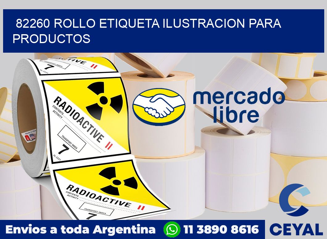 82260 ROLLO ETIQUETA ILUSTRACION PARA PRODUCTOS