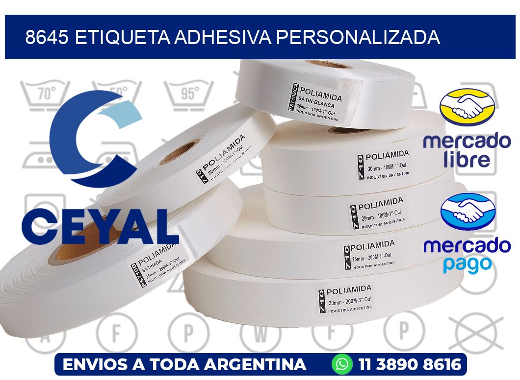 8645 ETIQUETA ADHESIVA PERSONALIZADA