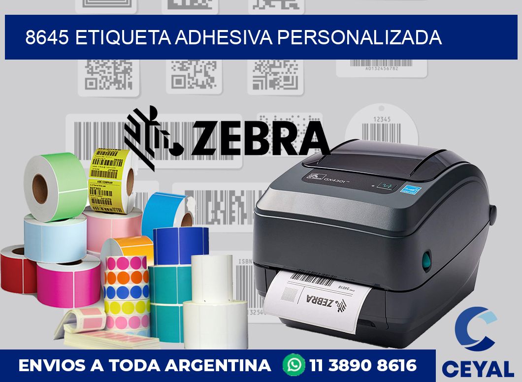 8645 ETIQUETA ADHESIVA PERSONALIZADA