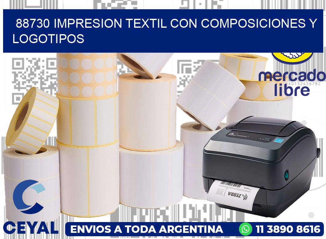 88730 IMPRESION TEXTIL CON COMPOSICIONES Y LOGOTIPOS