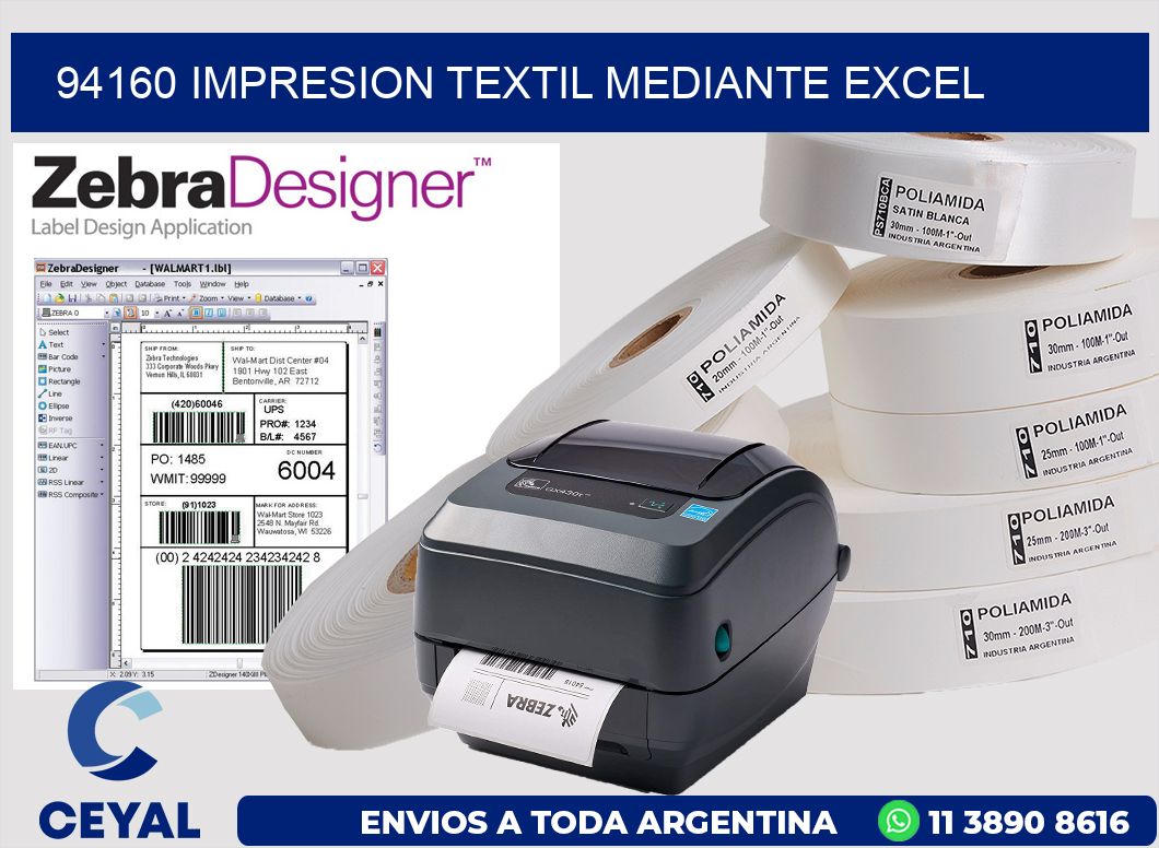 94160 IMPRESION TEXTIL MEDIANTE EXCEL
