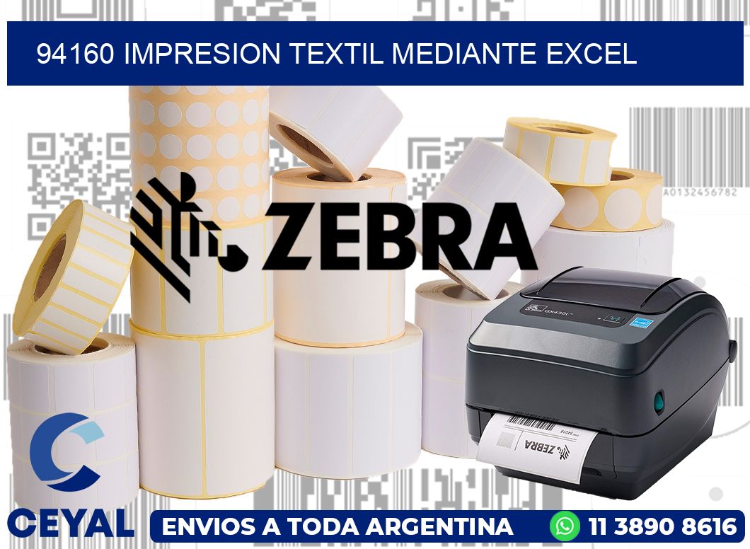 94160 IMPRESION TEXTIL MEDIANTE EXCEL
