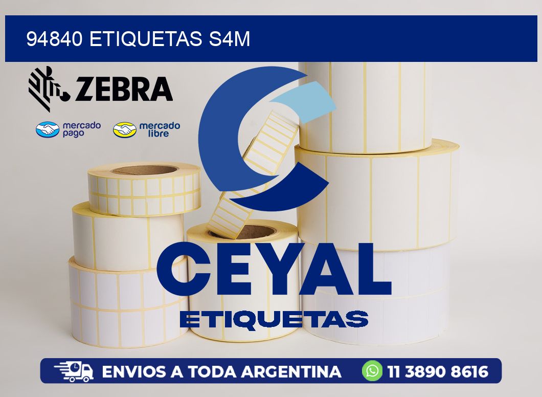 94840 ETIQUETAS S4M