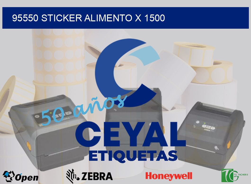 95550 sticker alimento x 1500