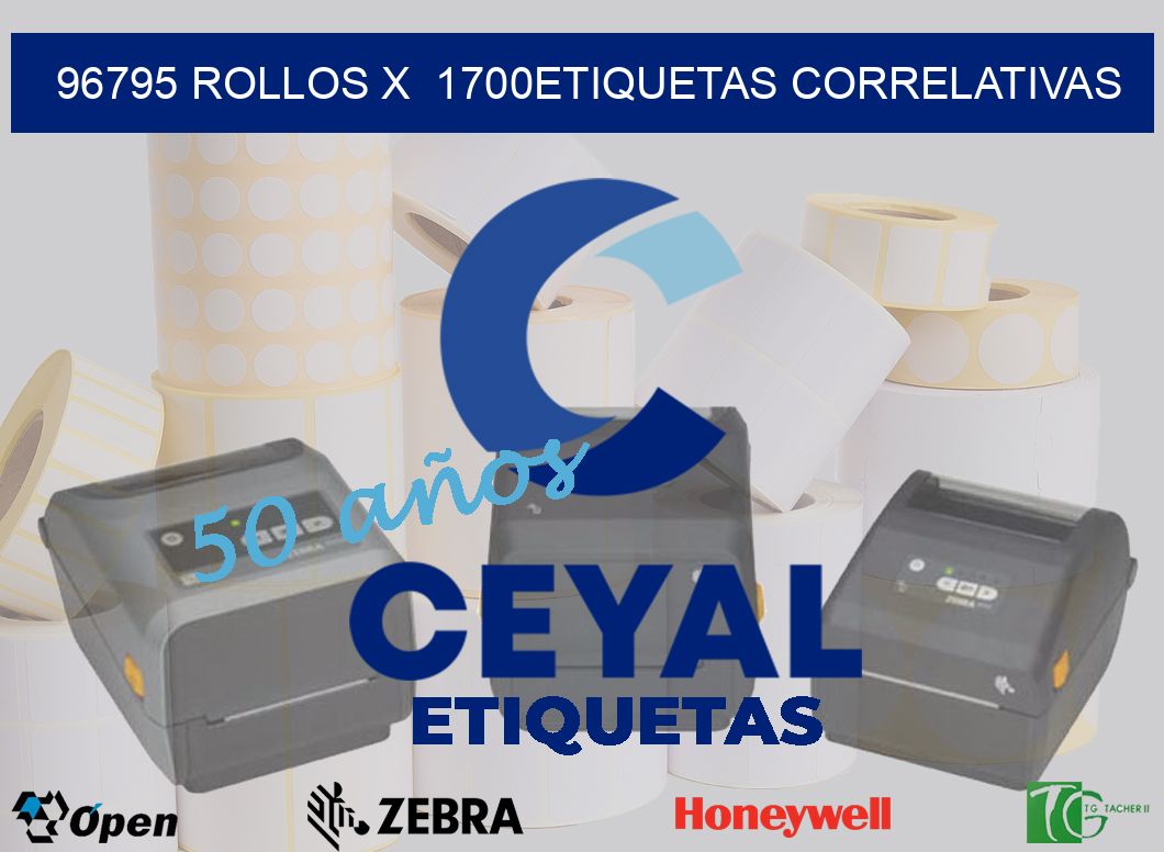96795 Rollos x  1700etiquetas correlativas