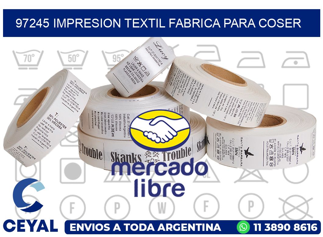 97245 IMPRESION TEXTIL FABRICA PARA COSER
