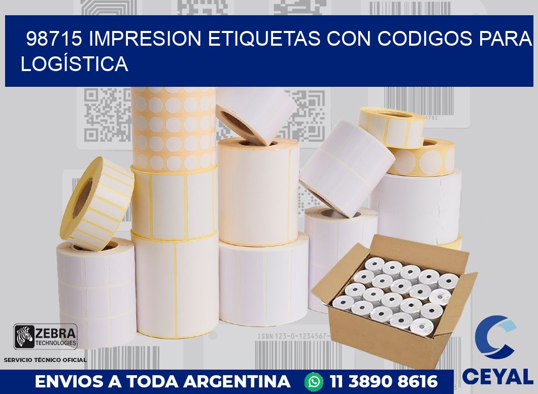 98715 IMPRESION ETIQUETAS CON CODIGOS PARA LOGÍSTICA