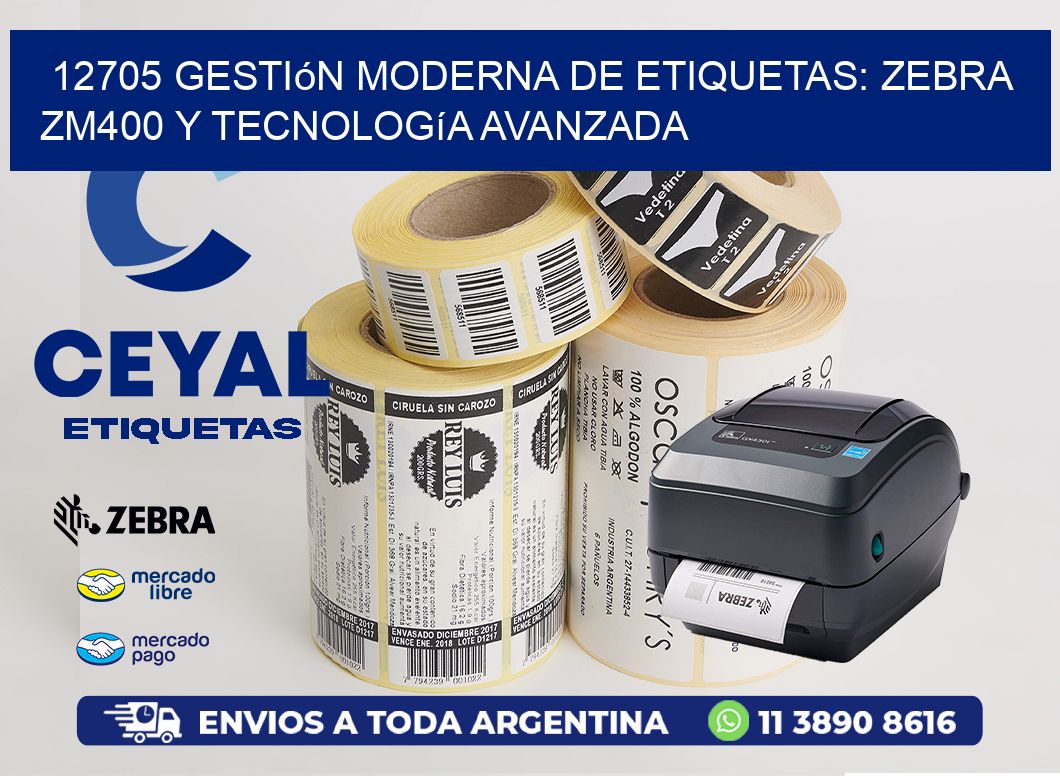 12705 Gestión Moderna de Etiquetas: Zebra ZM400 y Tecnología Avanzada