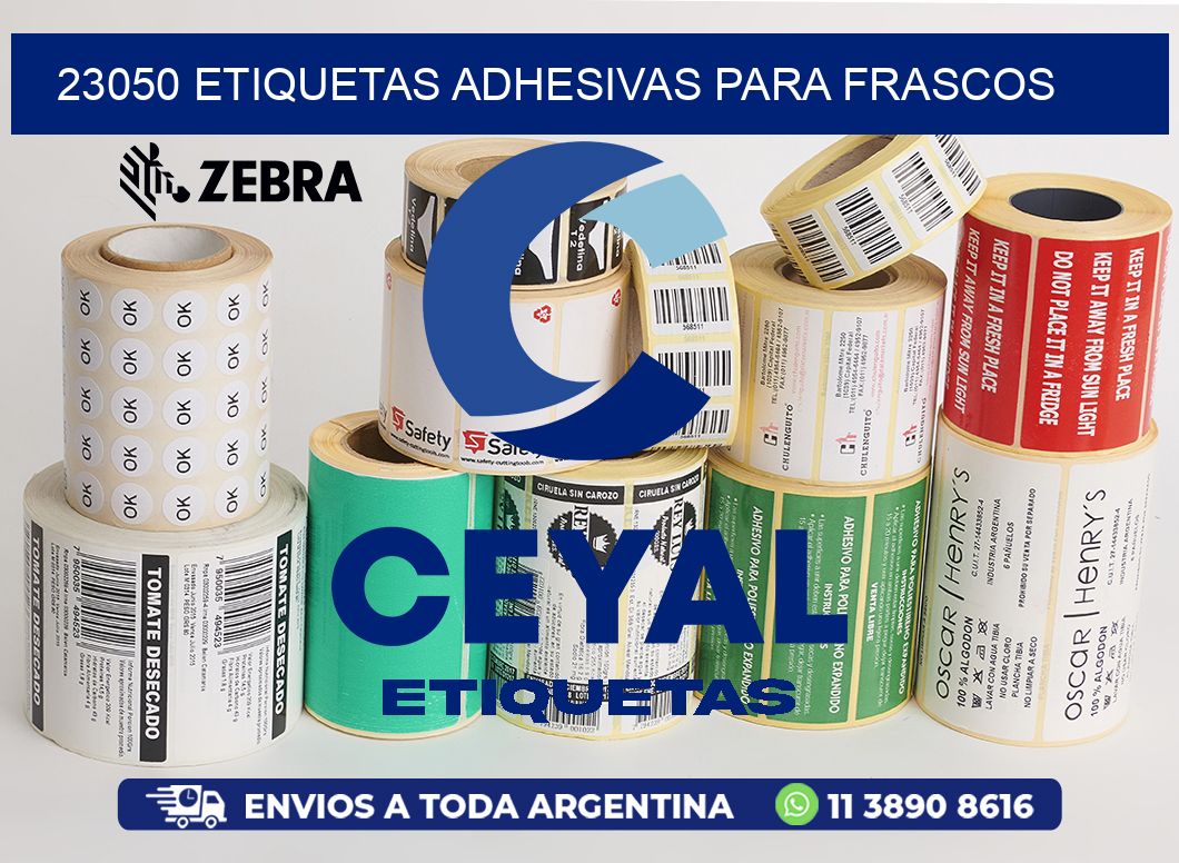 23050 ETIQUETAS ADHESIVAS PARA FRASCOS