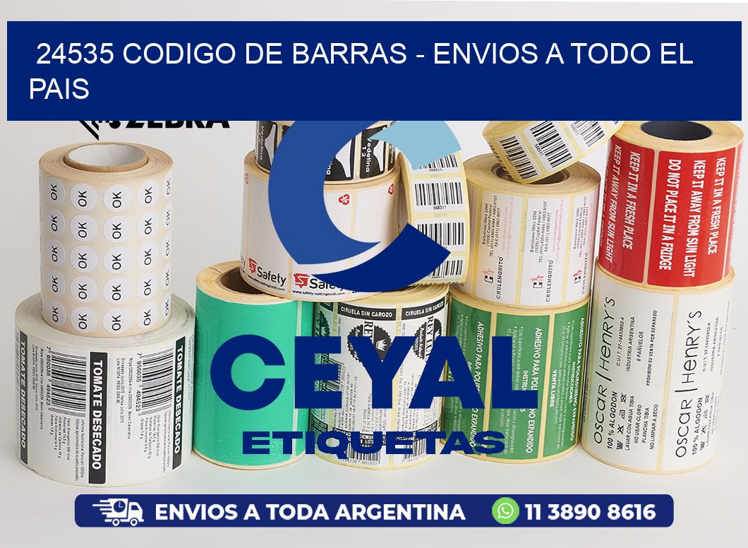 24535 CODIGO DE BARRAS - ENVIOS A TODO EL PAIS