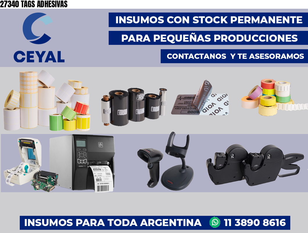 27340 TAGS ADHESIVAS