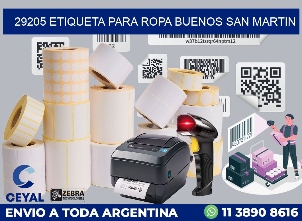 29205 ETIQUETA PARA ROPA BUENOS SAN MARTIN