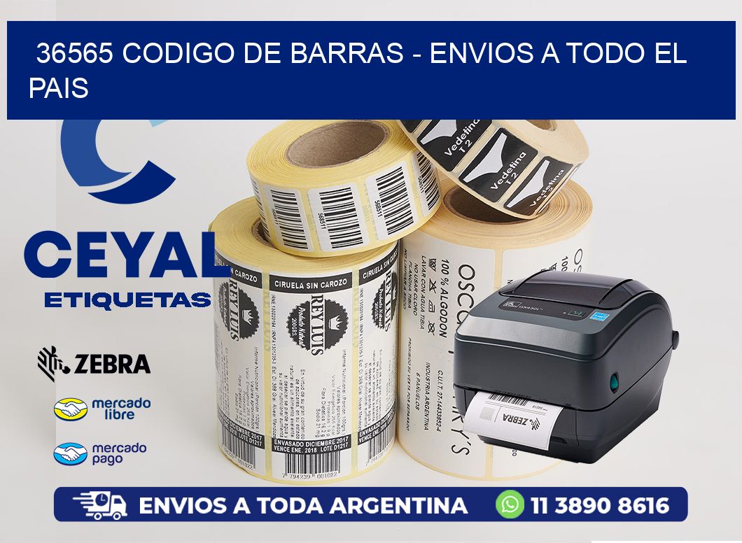 36565 CODIGO DE BARRAS - ENVIOS A TODO EL PAIS