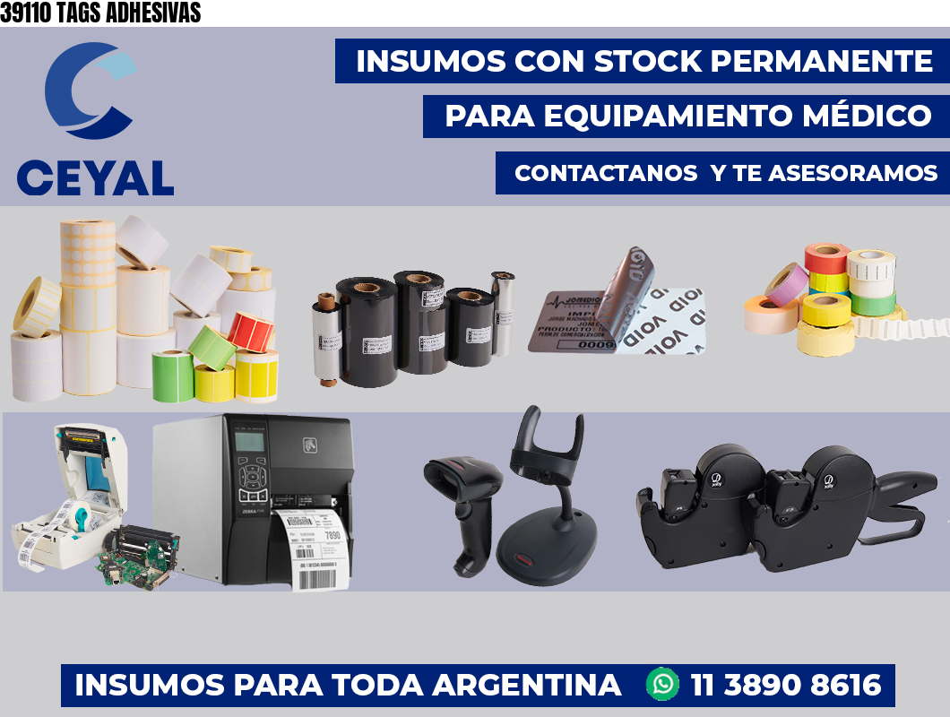 39110 TAGS ADHESIVAS