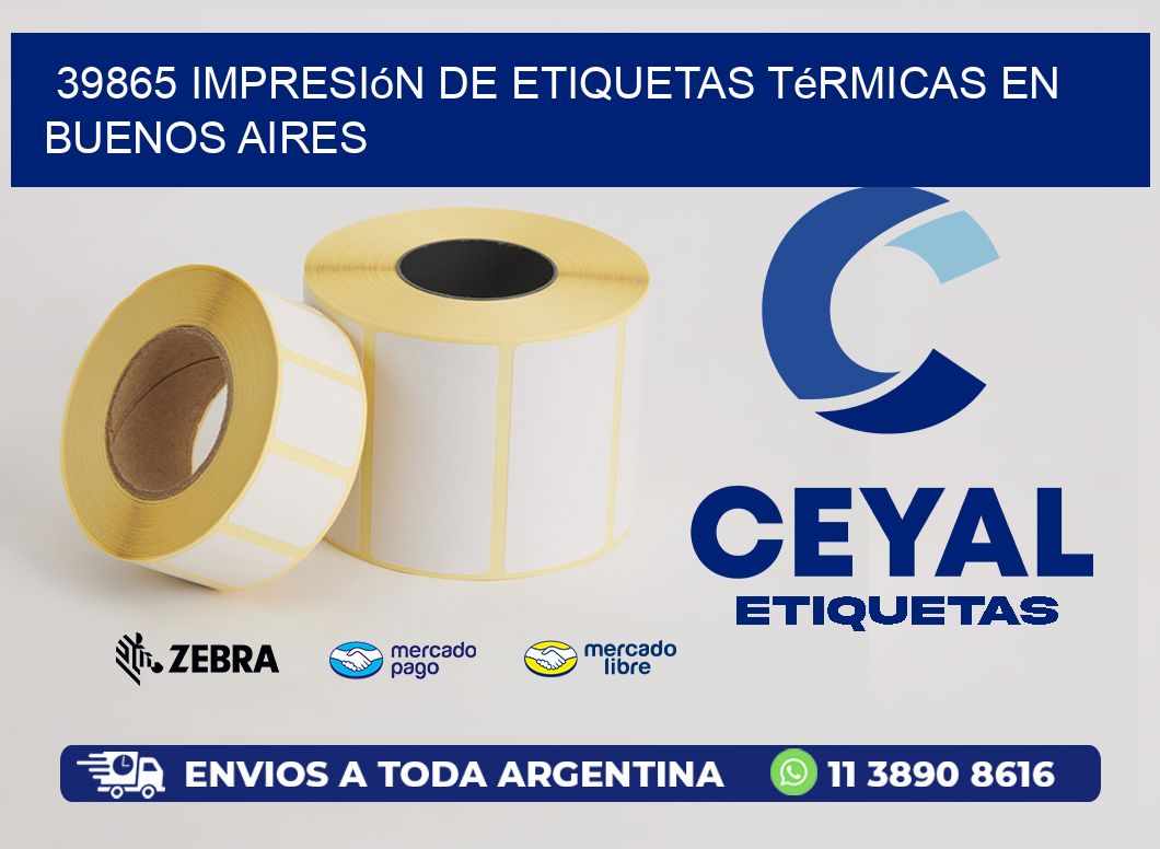39865 Impresión de Etiquetas Térmicas en Buenos Aires