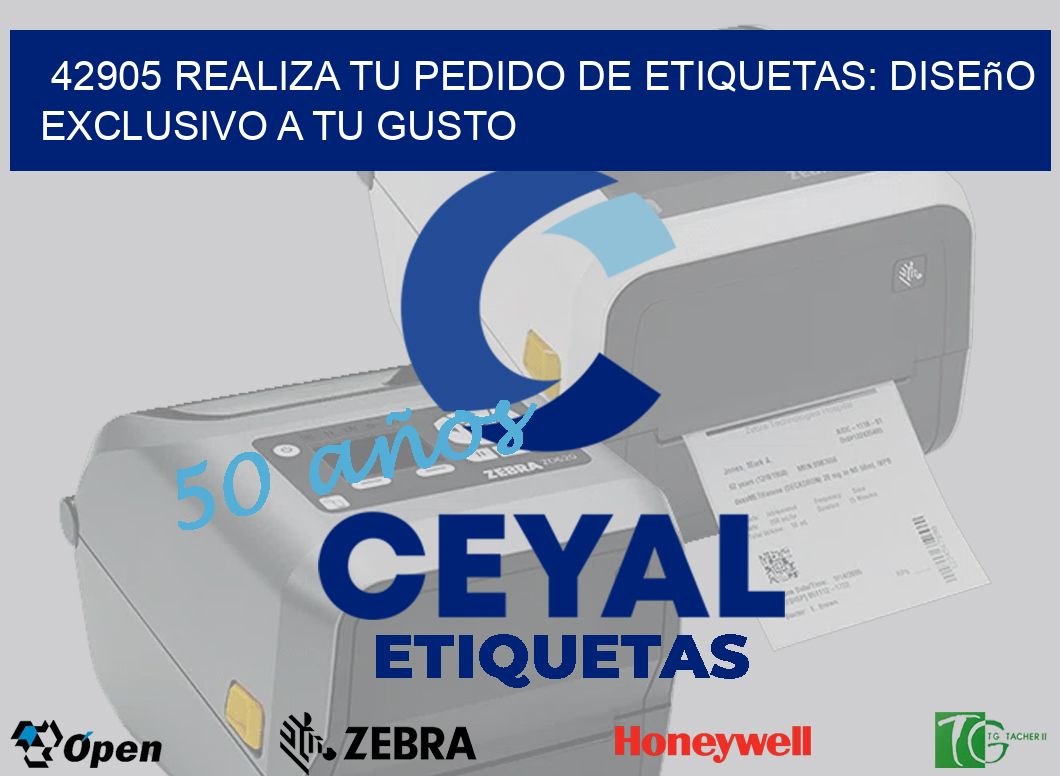 42905 Realiza tu Pedido de Etiquetas: Diseño Exclusivo a tu Gusto