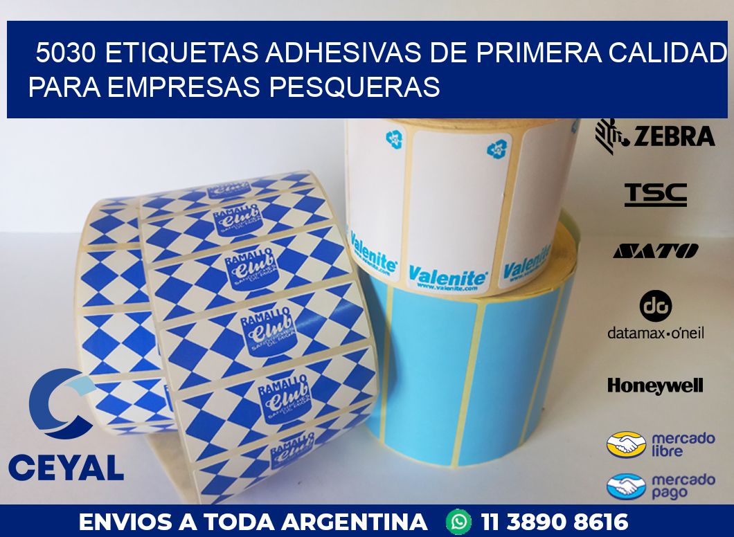 5030 ETIQUETAS ADHESIVAS DE PRIMERA CALIDAD PARA EMPRESAS PESQUERAS