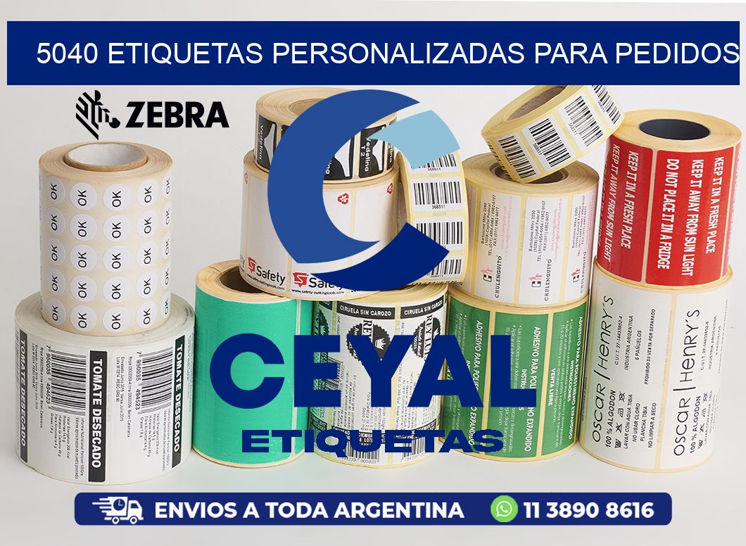 5040 ETIQUETAS PERSONALIZADAS PARA PEDIDOS