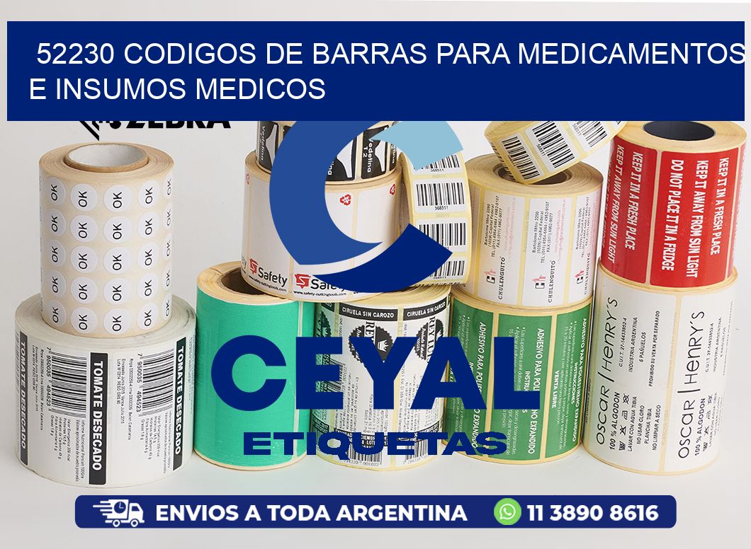 52230 CODIGOS DE BARRAS PARA MEDICAMENTOS E INSUMOS MEDICOS