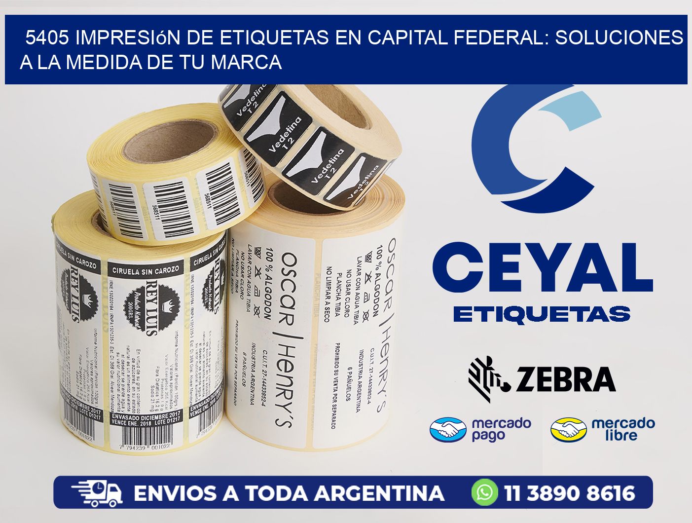 5405 Impresión de Etiquetas en Capital Federal: Soluciones a la Medida de tu Marca