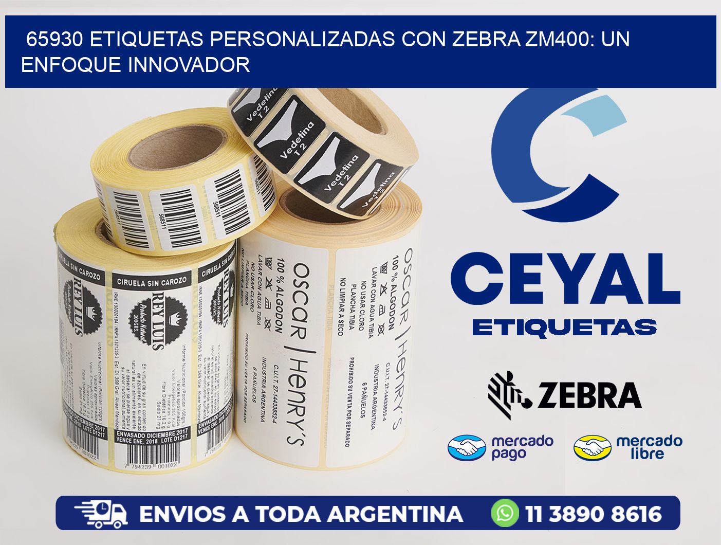 65930 Etiquetas Personalizadas con Zebra ZM400: Un Enfoque Innovador