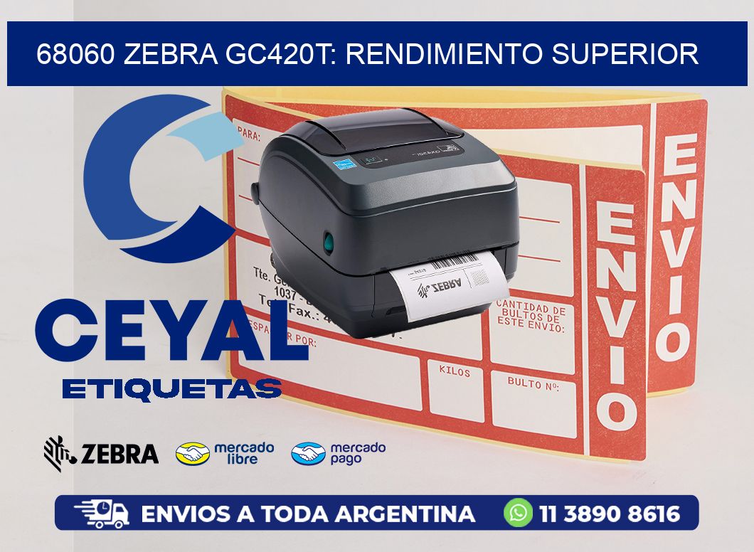 68060 Zebra GC420T: Rendimiento Superior