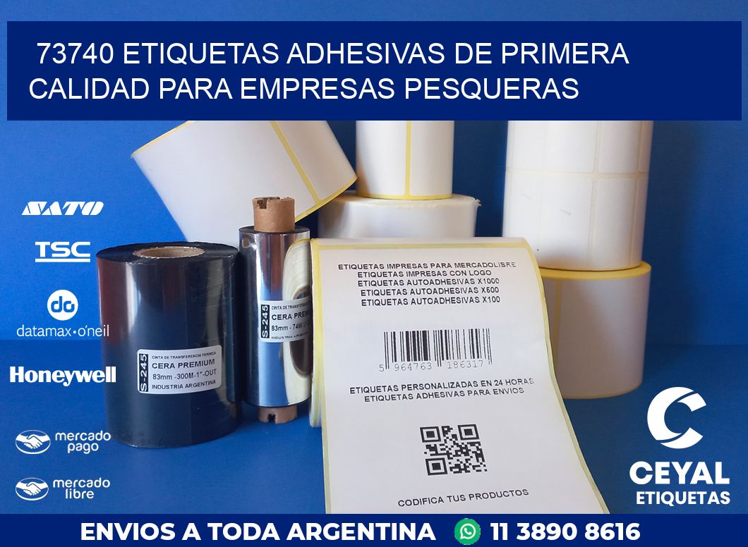 73740 ETIQUETAS ADHESIVAS DE PRIMERA CALIDAD PARA EMPRESAS PESQUERAS