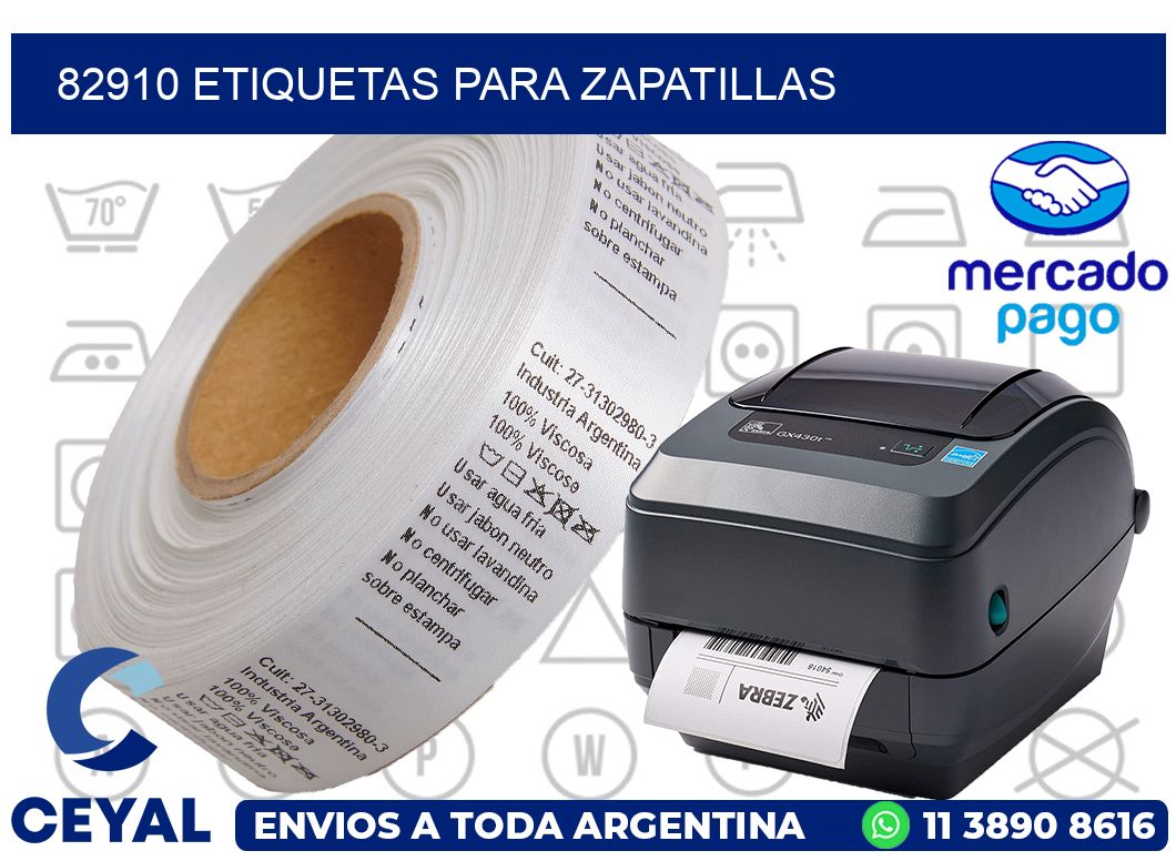 82910 ETIQUETAS PARA ZAPATILLAS