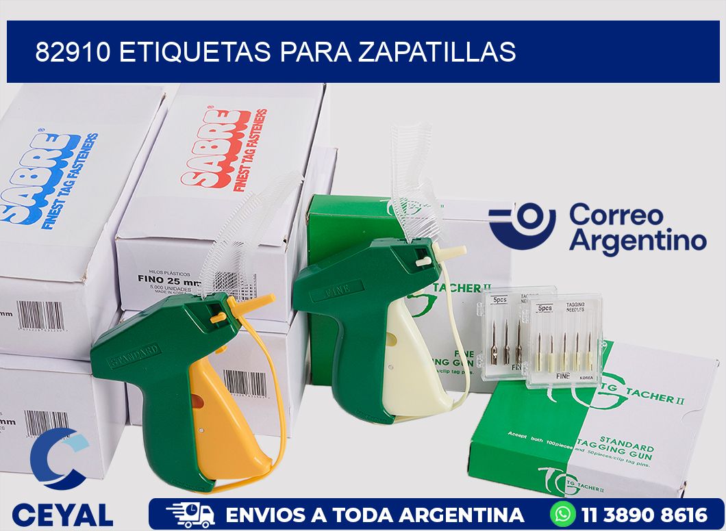 82910 ETIQUETAS PARA ZAPATILLAS