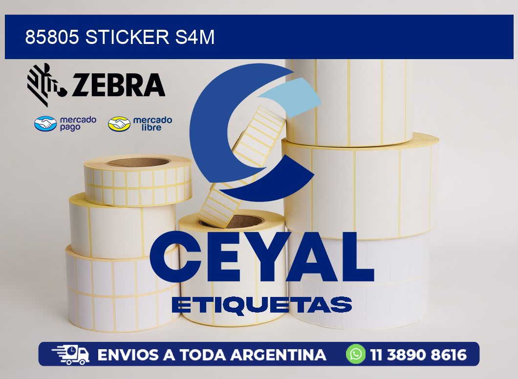 85805 STICKER S4M