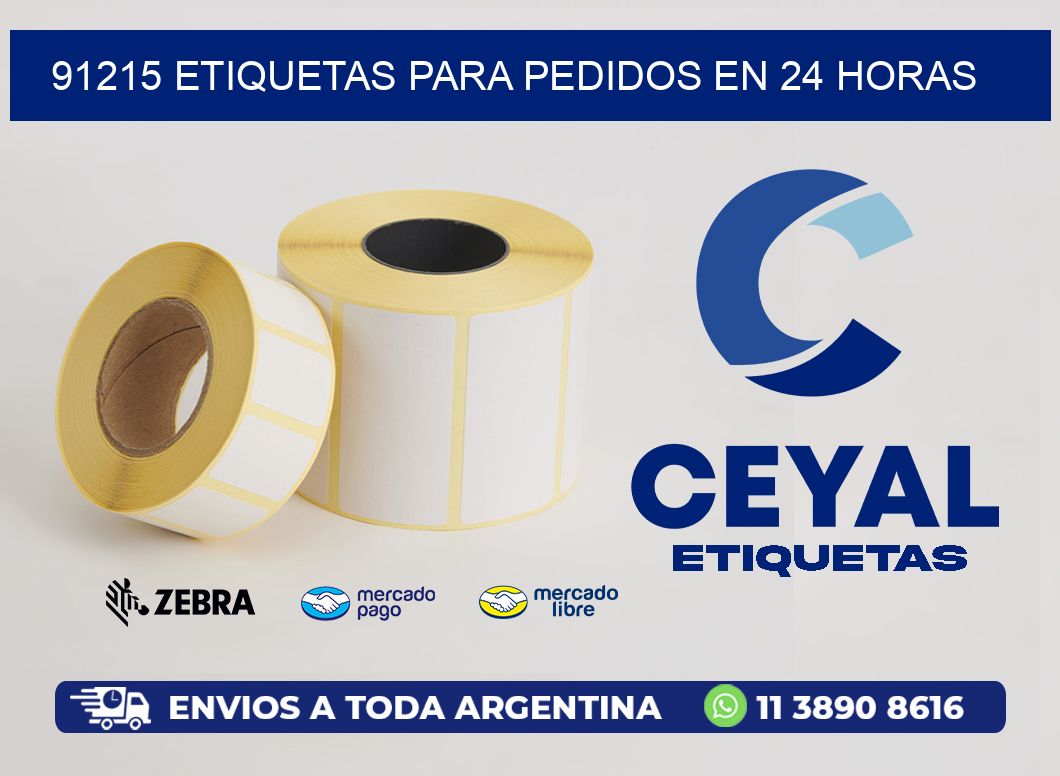 91215 ETIQUETAS PARA PEDIDOS EN 24 HORAS