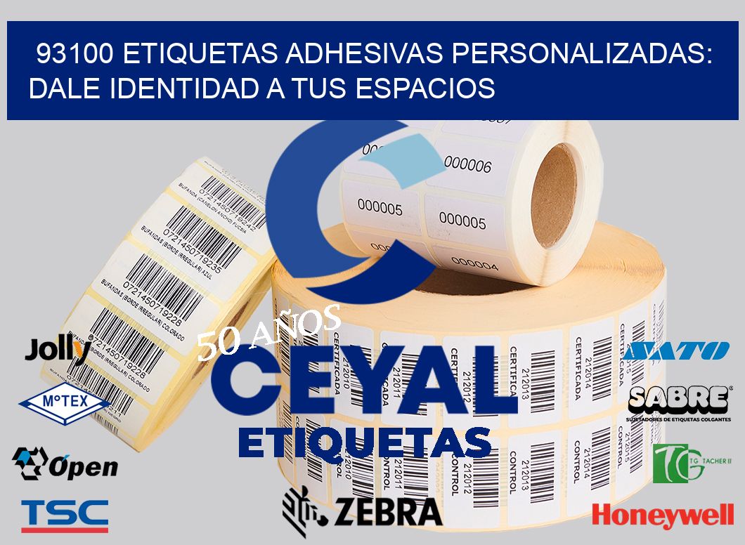 93100 Etiquetas Adhesivas Personalizadas: Dale Identidad a tus Espacios