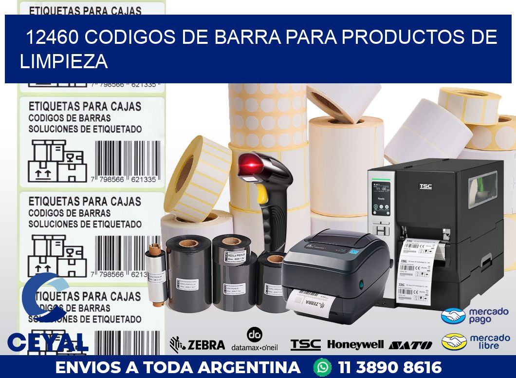 12460 CODIGOS DE BARRA PARA PRODUCTOS DE LIMPIEZA