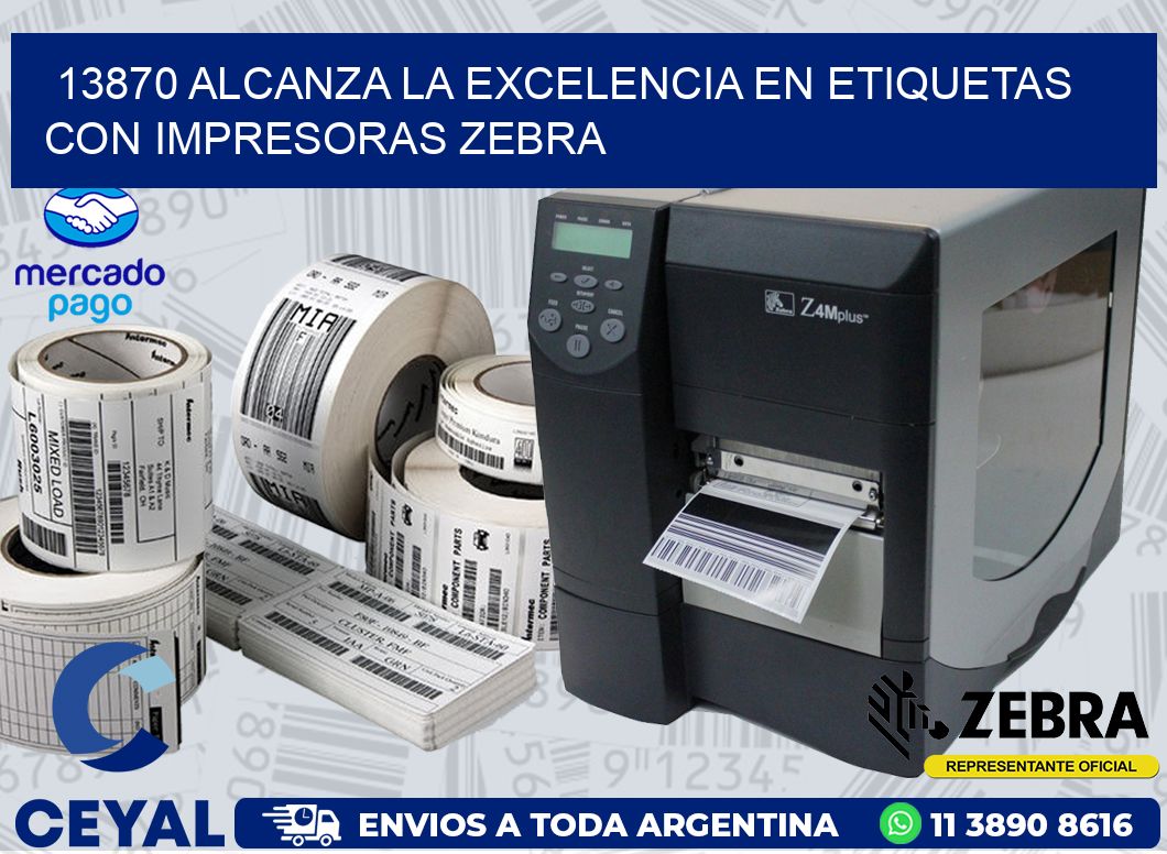 13870 ALCANZA LA EXCELENCIA EN ETIQUETAS CON IMPRESORAS ZEBRA